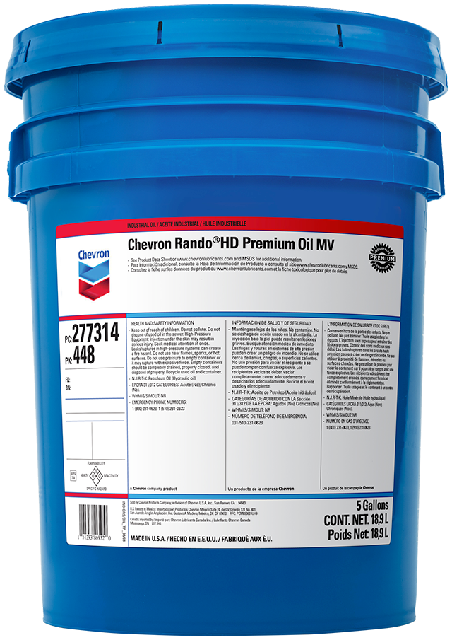 Гидравлическое масло CHEVRON RANDO HD PREMIUM OIL MV 32