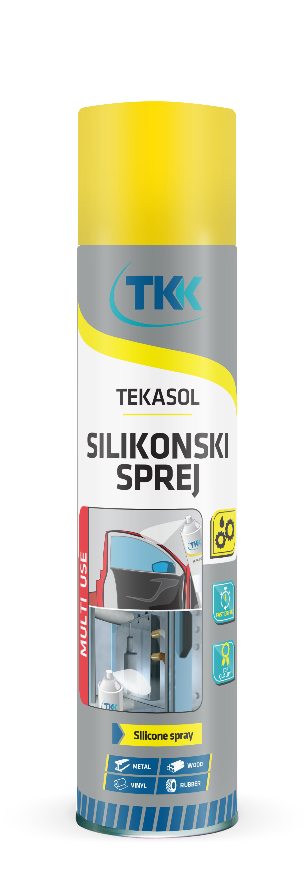 TEKASOL Silicone Spray силиконовый спрей 400 мл.