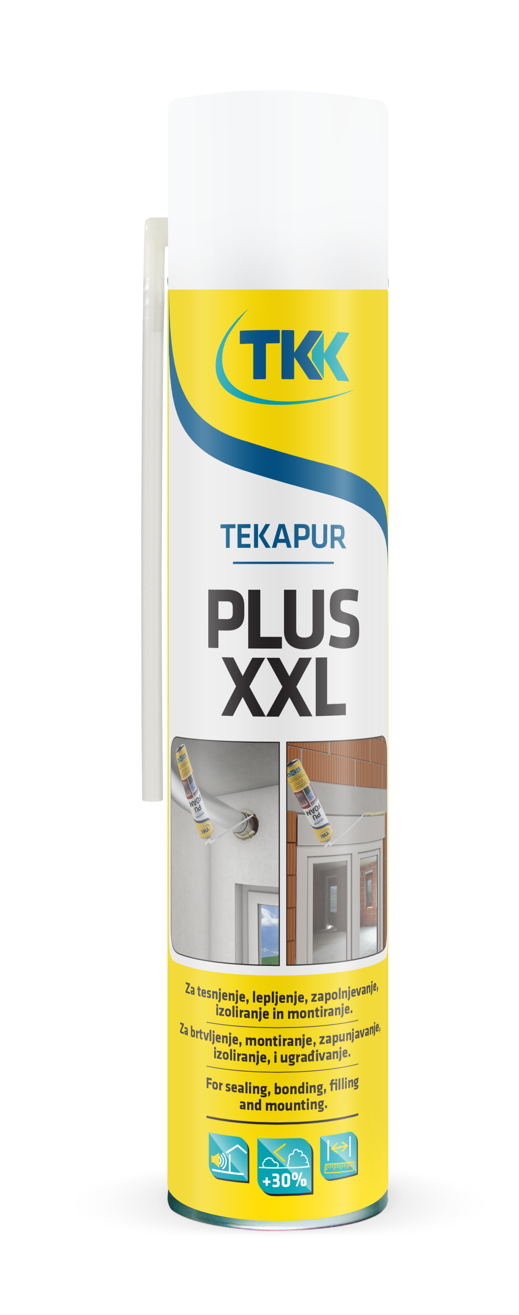 TEKAPUR Spray Plus XXL бытовая монтажная пена (увелич. выход) 750 мл.