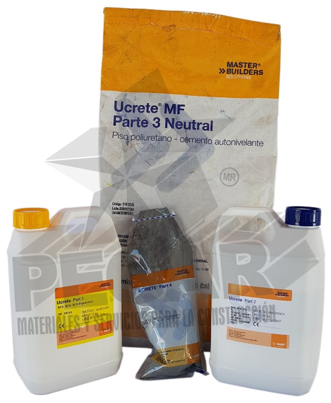 Ucrete MF Четырехкомпонентный цветной самонивелирующийся термо- и химически стойкий полиуретан-цементный материал