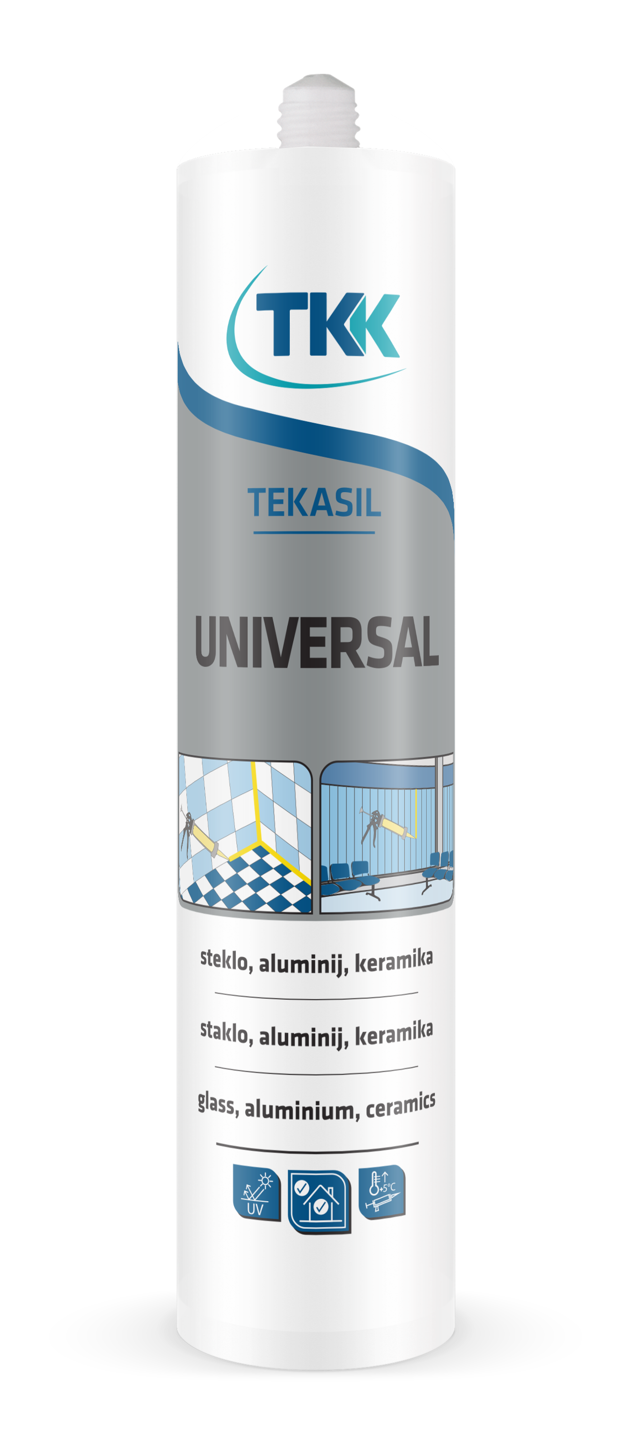 TEKASIL Universal универсальный силиконовый герметик ацетатный 280 мл.